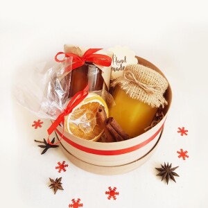 Набор с медом и вареньем, подарочный набор с медом, корпоративынй подарочный набор с медом