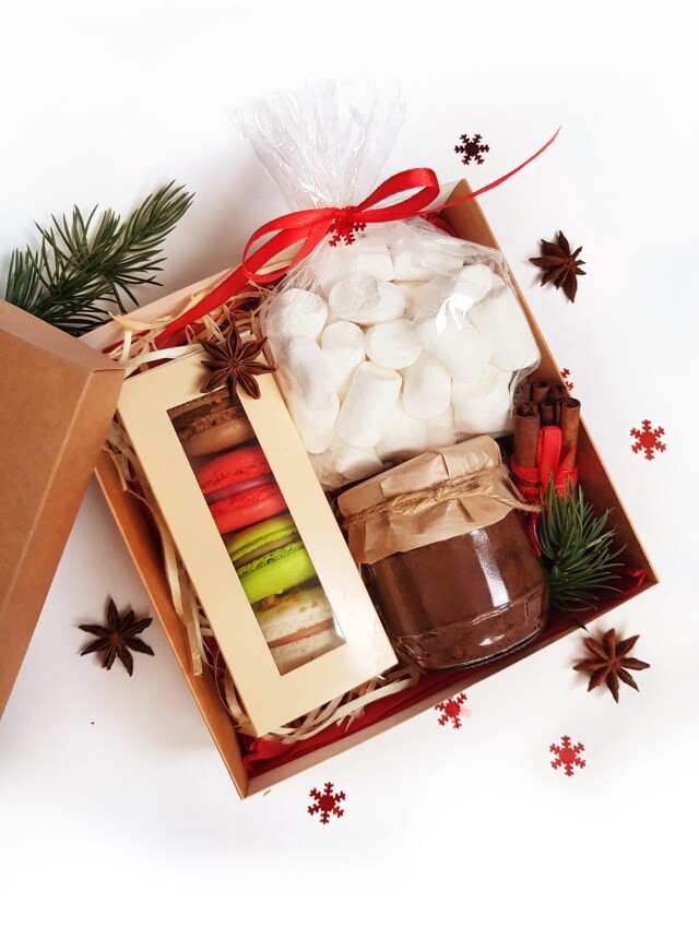 подарочный набор с какао и маршмеллоу, доставка по Киеву, доставка по Украине